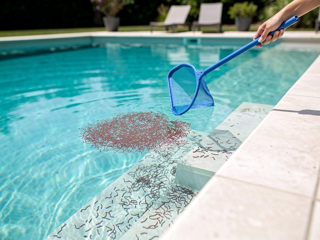 Comment éliminer les larves de chironomes dans la piscine : le guide pas à pas