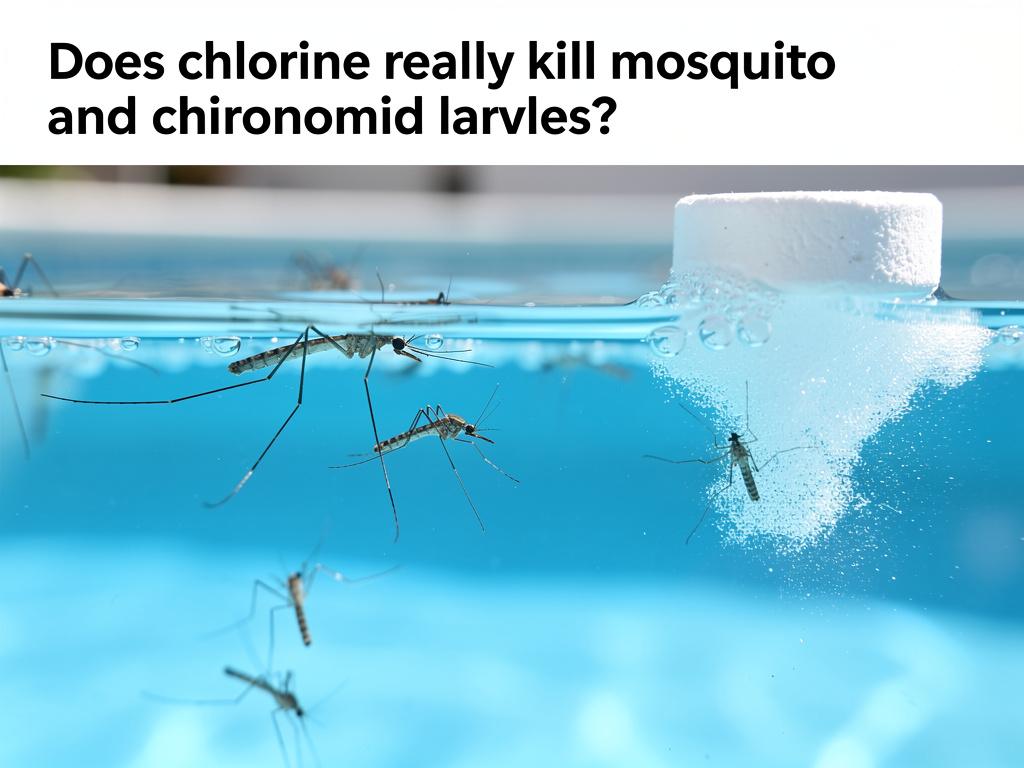 Le chlore tue-t-il vraiment les larves de moustiques et de chironomes ?