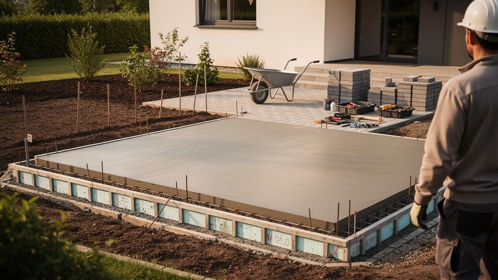 Dalle, fondations, jardin : les délais concrets à retenir
