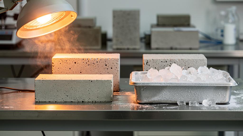 L'incidence de la température sur le durcissement du béton