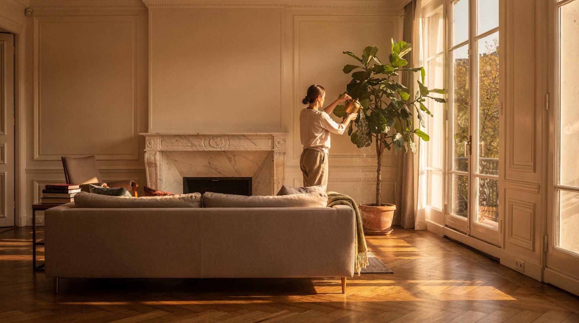 Appartement ancien lumineux à rénover, parquet, moulures, grandes fenêtres